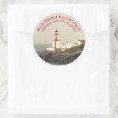 Hoofd havenvuurtoren, NB Ronde trekkers Ronde Sticker (Tas)