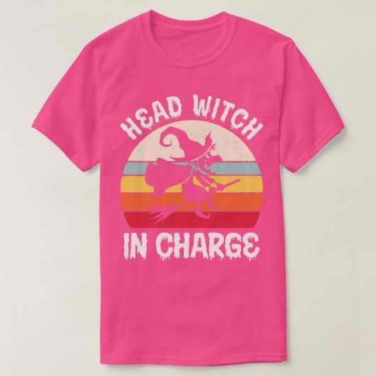 Hoofd heks belast met Scary  Halloween Witch T-shirt (Design voorkant)