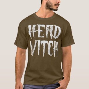 Hoofd heks halloween grappige volwassen humor t-shirt