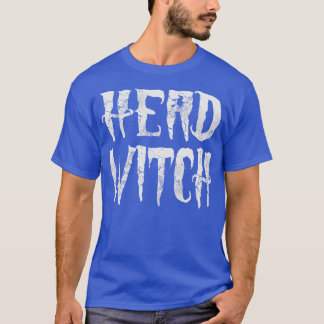Hoofd heks halloween grappige volwassen humor t-shirt