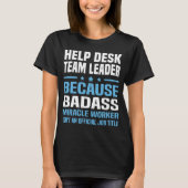 Hoofd helpdeskteam t-shirt (Voorkant)