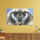 Hoofd hommel canvas afdruk (Insitu (Woonkamer))