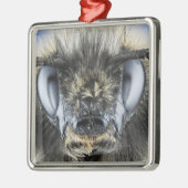 Hoofd hommel metalen ornament (Links)