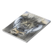 Hoofd hommel notitieblok (Linkerzijde)