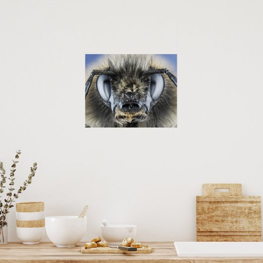 Hoofd hommel poster (Keuken)