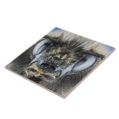 Hoofd hommel tegeltje (Zijkant)