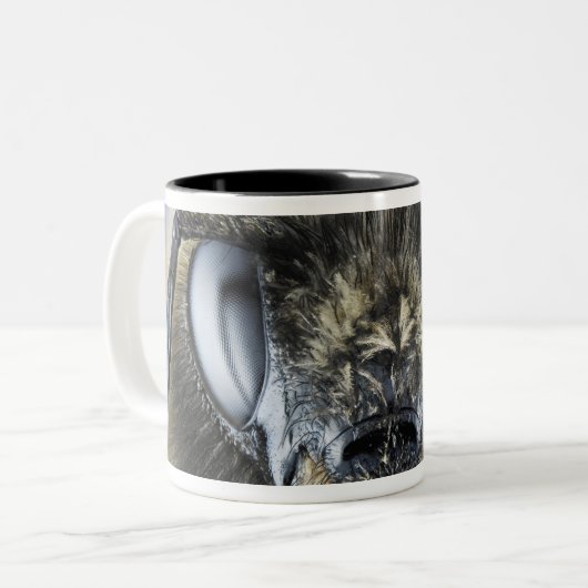 Hoofd hommel tweekleurige koffiemok (Voorkant links)