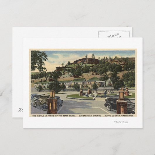 Hoofd Hotel Uitzicht bij Richardson Springs Briefkaart (Voorkant / Achterkant)