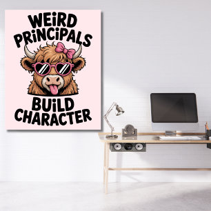 Hoofd Humor “Rare schoolleiders vormen karakter" Perfect Poster