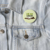 Hoofd illustratie Gardener Ronde Button 5,7 Cm (In situ)