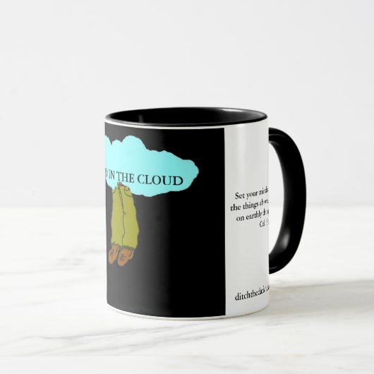 Hoofd in de cloud mok (Voorkant rechts)