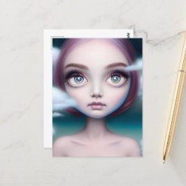 Hoofd in de wolken briefkaart