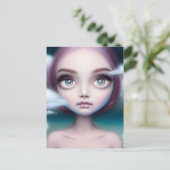 Hoofd in de wolken briefkaart (Staand voorkant)