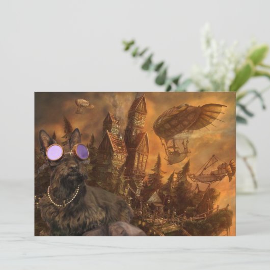 Hoofd in de wolken kaart (Staand voorkant)