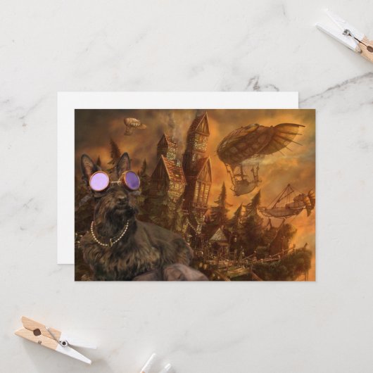 Hoofd in de wolken kaart (Voorkant / Achterkant in situ)