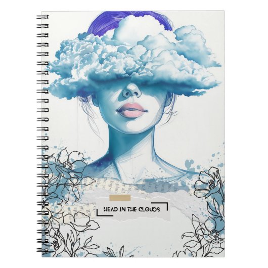 Hoofd in de wolken | Notitieboek Journal (Voorkant)