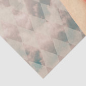 Hoofd in de wolken Pin Up Style Retro Meisje Tissuepapier (Detail)