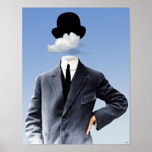 "Hoofd in de wolken" Poster (Voorkant)