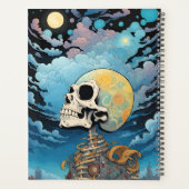 Hoofd in de wolken schedel planner (Achterkant)