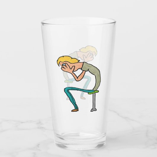 Hoofd in handen glas (Voorkant)