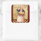 Hoofd Ingang Vierkante Sticker (Tas)