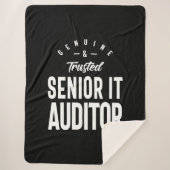 Hoofd IT-accountant Titel Titel Cadeautje Sherpa Deken (Voorkant)