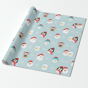 Hoofd kerstpatronen, kerstmis gif cadeaupapier