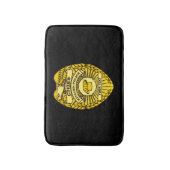 Hoofd Keukenpolitie-badge Badmat (Voorkant Verticaal)