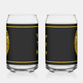 Hoofd Keukenpolitie-badge Blikvorm Glas (Links)