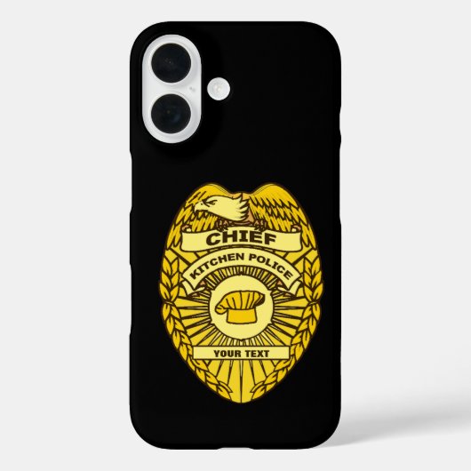 Hoofd Keukenpolitie-badge Case-Mate iPhone Case (Achterkant)