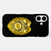 Hoofd Keukenpolitie-badge Case-Mate iPhone Case (Achterkant (horizontaal))