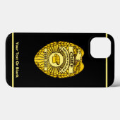 Hoofd Keukenpolitie-badge Case-Mate iPhone Case (Achterkant (horizontaal))