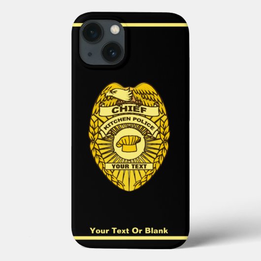 Hoofd Keukenpolitie-badge Case-Mate iPhone Case (Achterkant)