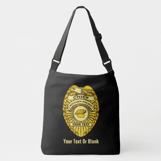 Hoofd Keukenpolitie-badge Crossbody Tas (Voorkant)