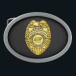 Hoofd Keukenpolitie-badge Gesp<br><div class="desc">Voor de hoofdkok- en flessenwasmachine. Een politieteken met tekst die "CHIEF" en "KITCHEN POLICE" leest. Er is ook een plek om je eigen tekst toe te voegen. Om te dienen en te corrigeren.</div>