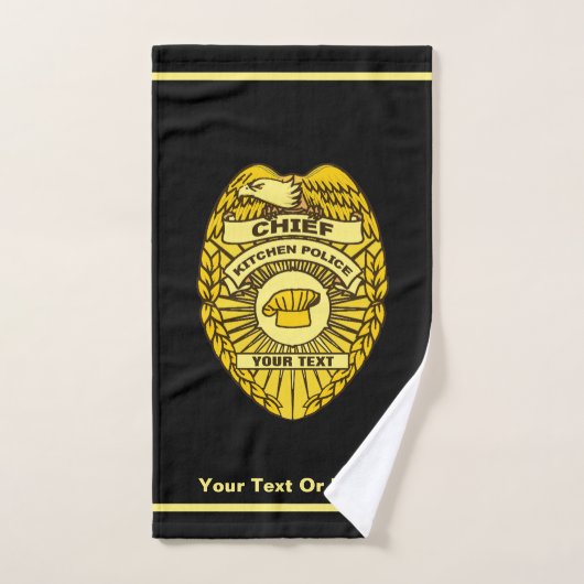 Hoofd Keukenpolitie-badge Handdoek (Handdoek)
