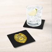 Hoofd Keukenpolitie-badge Kartonnen Onderzetters (Insitu)