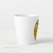 Hoofd Keukenpolitie-badge Latte Mok (Voorkant)