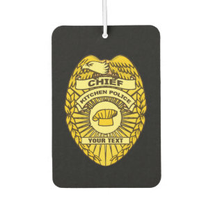 Hoofd Keukenpolitie-badge Luchtverfrisser