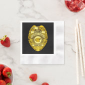 Hoofd Keukenpolitie-badge Servet (Insitu)