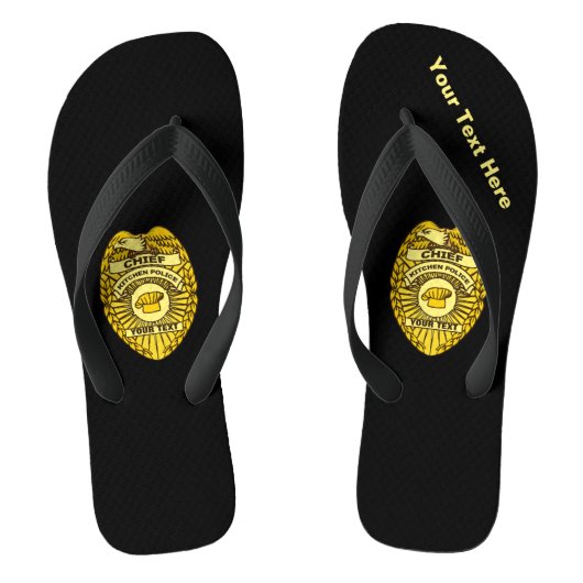 Hoofd Keukenpolitie-badge Teenslippers (Voetbed)
