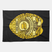 Hoofd Keukenpolitie-badge Theedoek (Horizontaal)