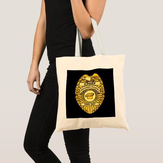Hoofd Keukenpolitie-badge Tote Bag (Voorkant (product))