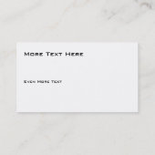 Hoofd Keukenpolitie-badge Visitekaartje (Achterkant)