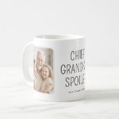 Hoofd Kleinkind Spoiler Grappige Foto Koffiemok (Voorkant links)