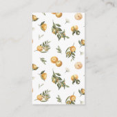 Hoofd-knijp Oranje-bridal-ontvangstverzoek Informatiekaartje (Achterkant)