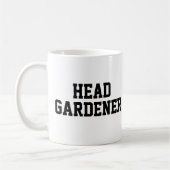 Hoofd koffie-mok van Gardener Koffiemok (Links)