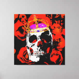 Hoofd Koning. Canvas Afdruk