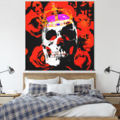 Hoofd Koning. Canvas Afdruk (Insitu (Slaapkamer))