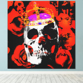 Hoofd Koning. Canvas Afdruk (Insitu (Houten vloer))